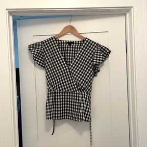 J Crew Wrap Top